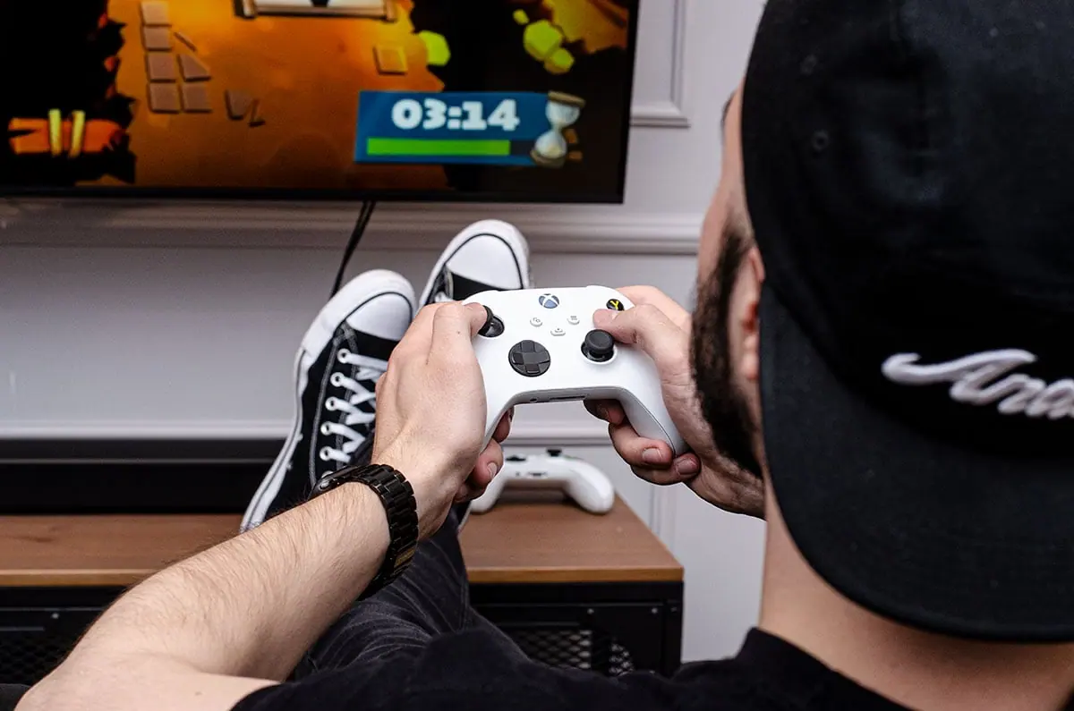 Xbox sarok az irodai pihenőben